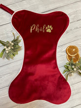 Load image into Gallery viewer, Bone Christmas Stocking
