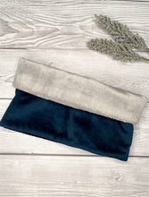 Load image into Gallery viewer, Navy Luxe Velvet snood