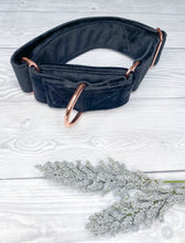 Load image into Gallery viewer, Black Luxe Velvet Martingale collar