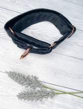 Load image into Gallery viewer, Black Luxe Velvet Martingale collar