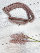 Load image into Gallery viewer, Blush Luxe Velvet Martingale collar