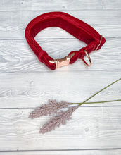 Load image into Gallery viewer, Red Luxe Velvet Collar