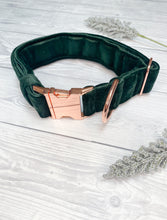 Load image into Gallery viewer, Green Luxe Velvet Collar