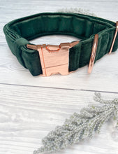 Load image into Gallery viewer, Green Luxe Velvet Collar