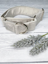Load image into Gallery viewer, Light Grey Luxe Velvet Martingale collar