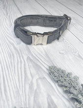 Load image into Gallery viewer, Dark Grey Luxe Velvet Collar