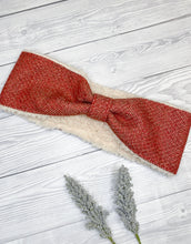 Load image into Gallery viewer, Pomegranate Tweed Ear Warmers