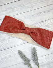 Load image into Gallery viewer, Pomegranate Tweed Ear Warmers