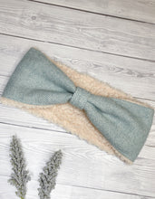 Load image into Gallery viewer, Forget Me Not Tweed Ear Warmers