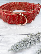 Load image into Gallery viewer, Pomegranate Tweed Martingale collar