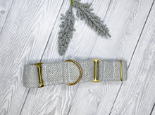 Load image into Gallery viewer, Sea Holly Tweed Martingale collar