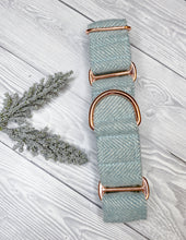 Load image into Gallery viewer, Forget Me Not Tweed Martingale collar