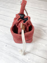 Load image into Gallery viewer, Pomegranate Tweed ALL-IN-ONE Pooch Pouch