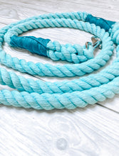 Load image into Gallery viewer, 3.5ft Super Soft 12mm Aqua Rope Lead