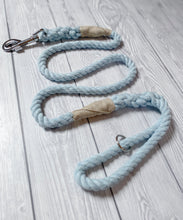Load image into Gallery viewer, 10mm Pastel Sky Blue Clip Rope Lead