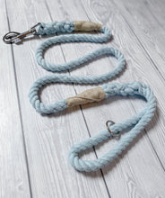 Load image into Gallery viewer, 10mm Pastel Sky Blue Clip Rope Lead