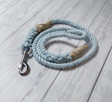 Load image into Gallery viewer, 10mm Pastel Sky Blue Clip Rope Lead