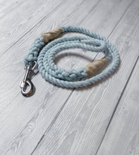 Load image into Gallery viewer, 10mm Pastel Sky Blue Clip Rope Lead