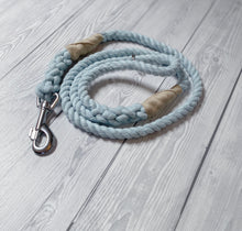 Load image into Gallery viewer, 10mm Pastel Sky Blue Clip Rope Lead