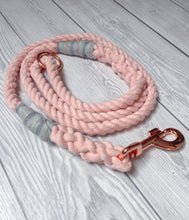 Load image into Gallery viewer, 10mm Pastel Blush Clip Rope Lead