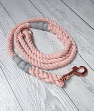 Load image into Gallery viewer, 10mm Pastel Blush Clip Rope Lead
