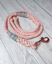 Load image into Gallery viewer, 10mm Pastel Blush Clip Rope Lead