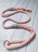 Load image into Gallery viewer, 10mm Pastel Blush Clip Rope Lead