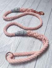 Load image into Gallery viewer, 10mm Pastel Blush Clip Rope Lead