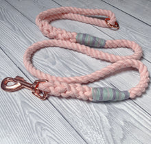 Load image into Gallery viewer, 10mm Pastel Blush Clip Rope Lead