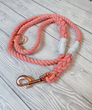 Load image into Gallery viewer, 10mm Coral Clip Rope Lead