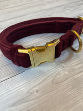 Load image into Gallery viewer, Burgundy Luxe Velvet Collar