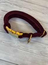 Load image into Gallery viewer, Burgundy Luxe Velvet Collar
