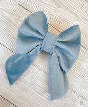 Load image into Gallery viewer, Cerulean Luxe Velvet Sailor Bow