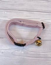 Load image into Gallery viewer, Pastel Pink Luxe velvet cat collar