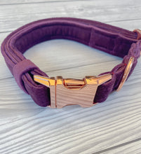 Load image into Gallery viewer, Plum Luxe Velvet Collar