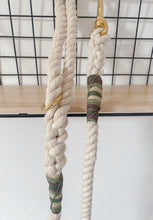 Load image into Gallery viewer, 10mm Natural Clip Rope Lead