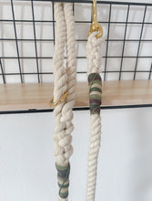 Load image into Gallery viewer, 10mm Natural Clip Rope Lead