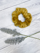 Load image into Gallery viewer, Mustard Luxe Velvet Scrunchie
