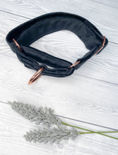 Load image into Gallery viewer, Black Luxe Velvet Martingale collar
