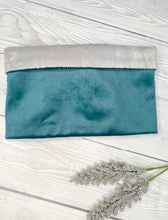 Load image into Gallery viewer, Teal Luxe Velvet snood
