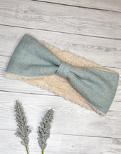 Load image into Gallery viewer, Forget Me Not Tweed Ear Warmers
