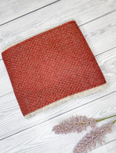 Load image into Gallery viewer, Pomegranate Tweed snood
