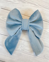 Load image into Gallery viewer, Cerulean Luxe Velvet Sailor Bow
