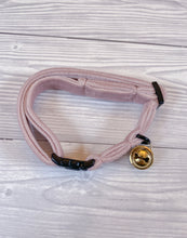 Load image into Gallery viewer, Pastel Pink Luxe velvet cat collar
