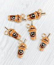 Load image into Gallery viewer, ADD ON- Pumpkin spiced latte charm
