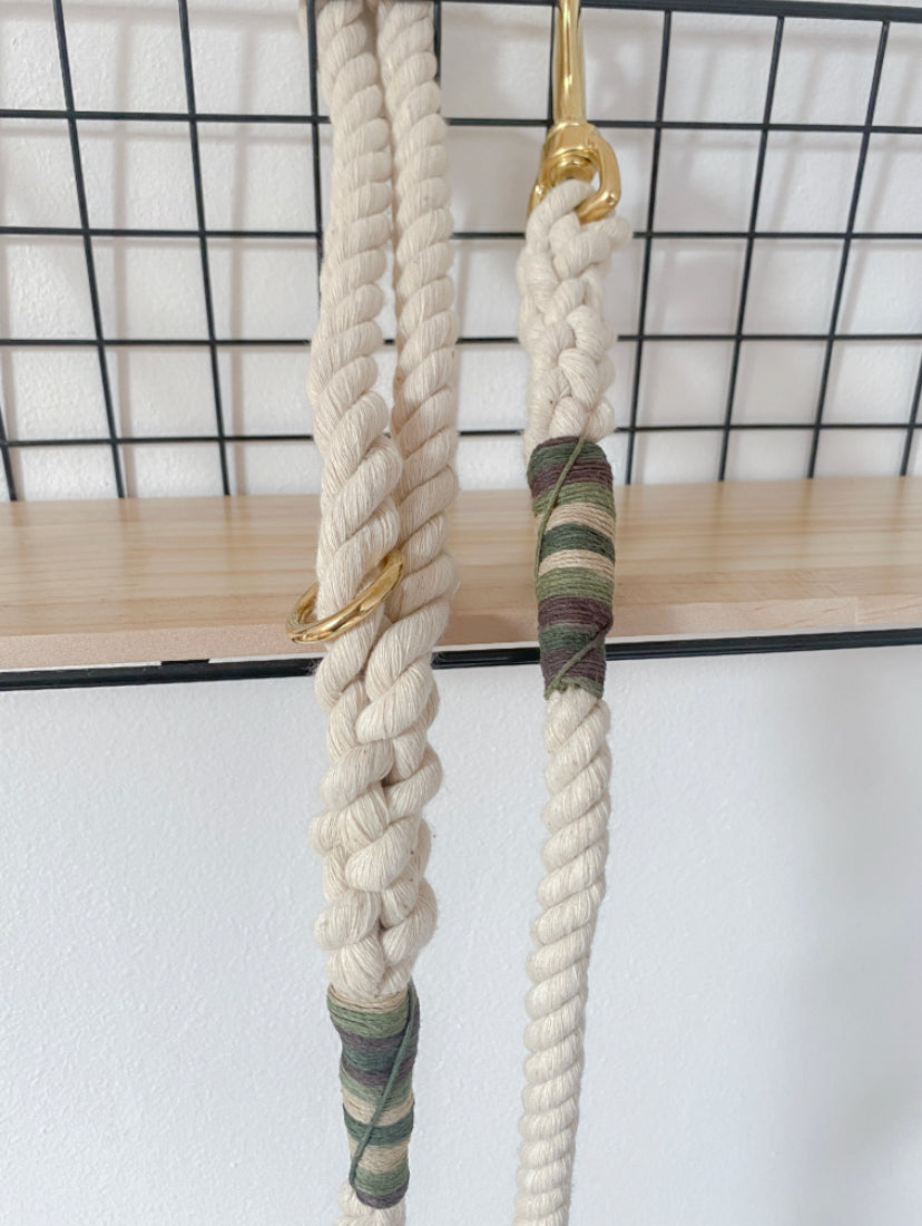 10mm Natural Clip Rope Lead